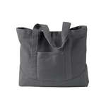 Authentic Pigment Pigment-Dyed Large Canvas Tote - Dark/All
