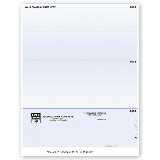 Laser Bottom Accounts Payable Check