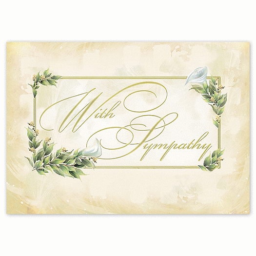 Elegant Lilies Sympathy Cards