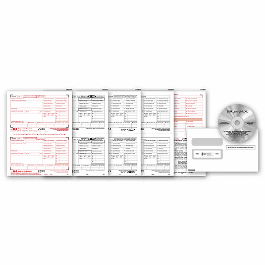 2020 Laser Link W-2 Form and Tax Software Kit