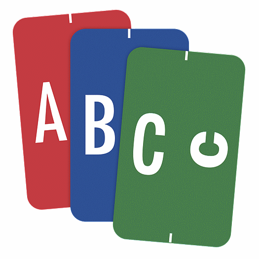 End Tab Compatible Alpha Labels