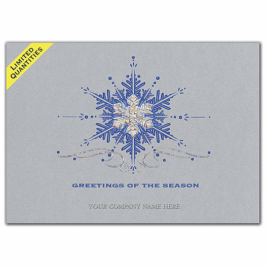 Snow Crystal Holiday Cards