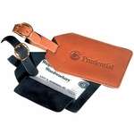 Leeman Grand Central Luggage Tag - Sueded Full Grain Leather
