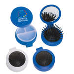3 in 1 Brush/Mirror/Pill Case