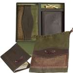 Leeman Woodbury Golf Scorecard Holder and Valuables Pouch Set