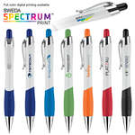 Two-Tone Color Curvaceous Ballpoint Pen