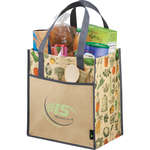 Matte Laminated Non-Woven Vintage Big Grocery Tote