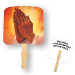 Praying Hands Religious Fan