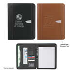 Eclipse Bonded Leather 8-1/2" X 11" Zippered Portfolio with Calculator