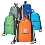 Reflective Drawstring Shopper Sport Bag