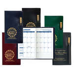 Executive Vinyl Cover with Flat Black Gold Tip Pen - Monthly