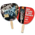 Palm Shaped Hand Fan - Full Color Imprint, One Side