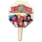 Stop Sign Shape Hand Fan - Full Color Digital