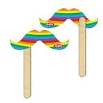 Mustache on a Stick - Full Color