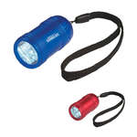 Aluminum Small Stubby LED Flashlight with Strap