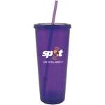 Spirit Acrylic Tumbler with Straw - 20 oz.