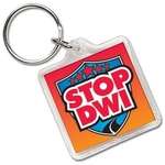digitally Printed Square Acrylic Keytags