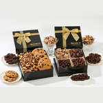 The Chairman Gift Box - Chocolate Covered Almonds and Mini Pretzels, Cashews, and Pistachios