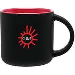14 oz. Minolo Mug - 2 Tone Black Matte Exterior.