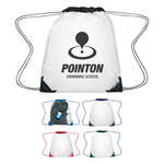 Clear Drawstring Backpack - Silk Screen