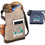 Chambray Foldover Tablet Tote