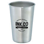 Growl Stainless Pint Glass - 16 oz.