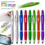 Curvaceous Metallic Stylus Highlighter Pen