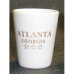 2 oz. White Ceramic Shot Glass