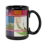 15 oz Black Full Color Sublimation Mug