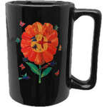14 oz Black Maui Ceramic Mug - Four Color Process