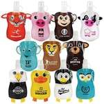 12 oz. Paws N Claws Flat Bottle