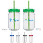 25 Oz. Mason Jar With Matching Straw