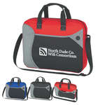 Wave Briefcase/Messenger Bag - Embroidered