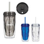 16 Oz. Glacier Tumbler with Straw