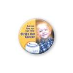 Full Color Round One Piece Button - 2-1/4
