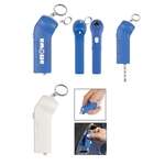 Tire Gauge Flashlight With Key Ring
