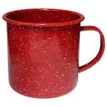 12 oz Enameled Steel Campfire Mugs - Red