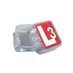 Natural Lip Balm in Clear Square Ice Cube Container