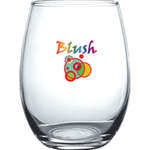 15 oz. Full Color Stemless Wine Glass