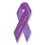Imprinted Awareness Ribbon with Pin - 2-1/2