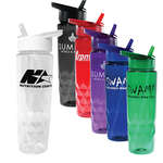 24 oz Poly-Saver PET Bottle with Straw Cap