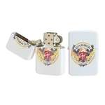Oil Flip Top Wick Style Lighter with 4 Color Imprint