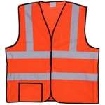Polyester Orange Mesh Safety Vest - 5 Point Breakaway