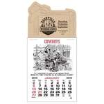 Press-N-Stick Cowboy Calendar (12-Month)