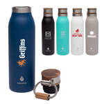 Manna Ascend 18 oz. Oasis Stainless Steel Water Bottle w/ Acacia Lid