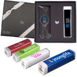 Econo Mobile Charger and Retractable Earbuds Set