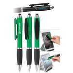 Curvaceous Stylus Twist Pen with Screen Cleaner