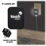 Light-Up-Your-Logo USB Wall Charger