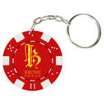 Clay Poker Chip Keychain - 1 Side