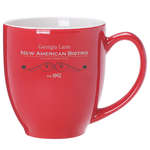 Bistro Mug Red/White - 16 oz